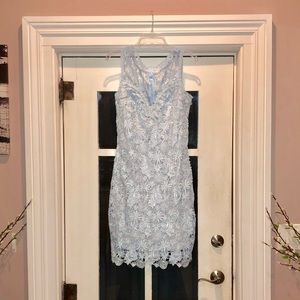 Dusty Blue Lace Mini XL - Never worn